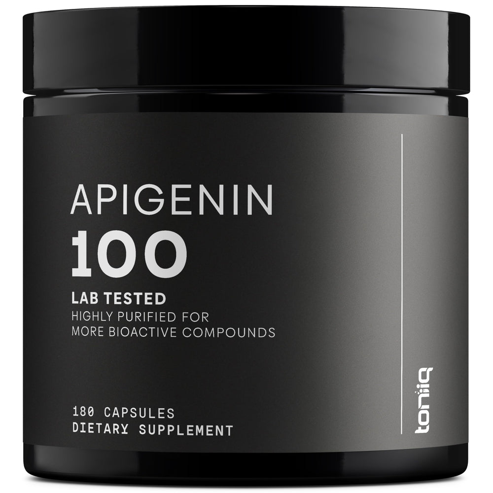 Toniiq Apigenin 100mg bottle label