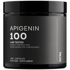 Toniiq Apigenin 100mg bottle label