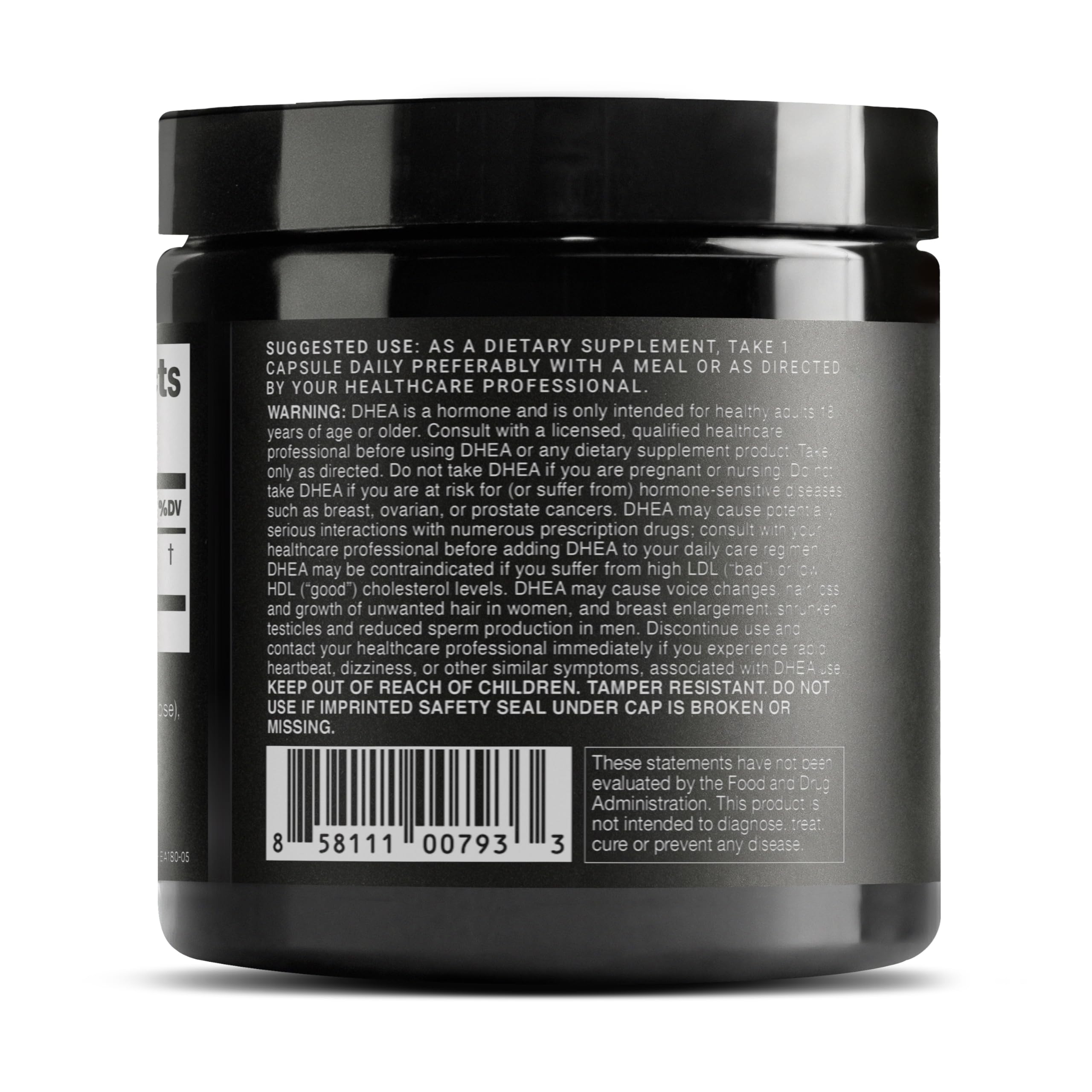 Micronized DHEA particles shown for absorption