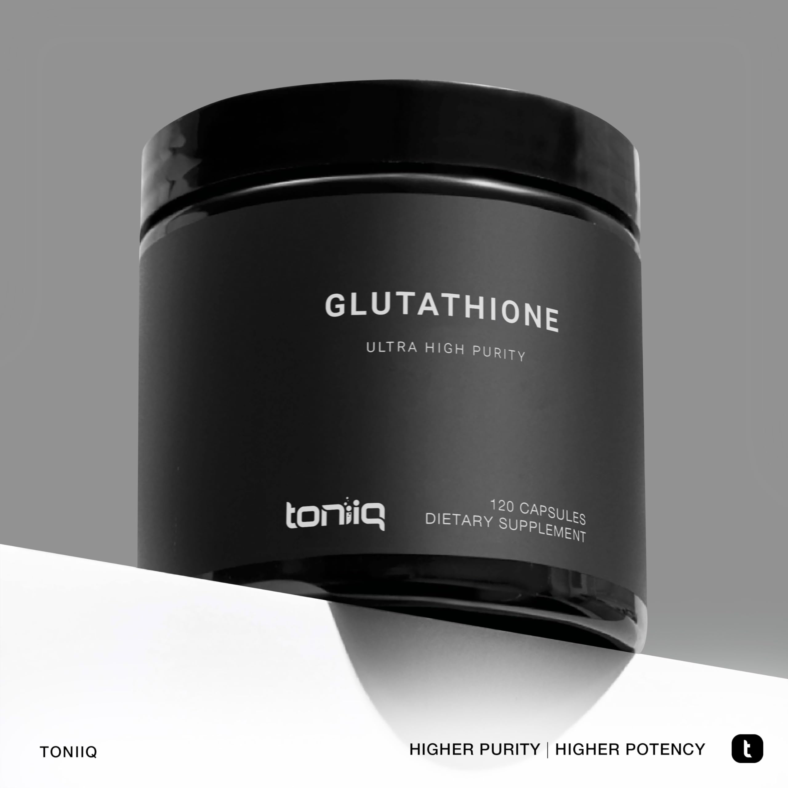 Close-up of Toniiq Glutathione 1000mg capsules