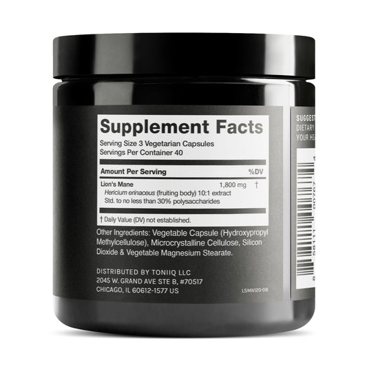 Close-up of 30% polysaccharides content