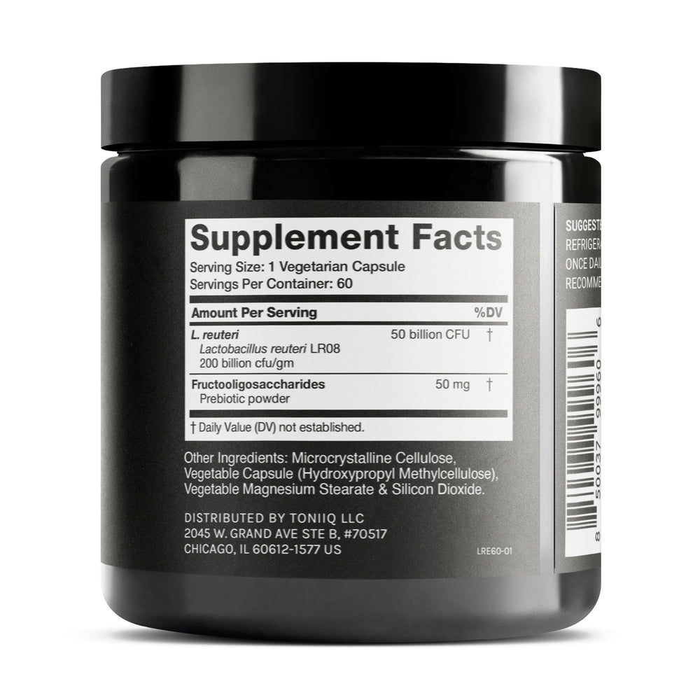 Label showing 50B CFU per serving