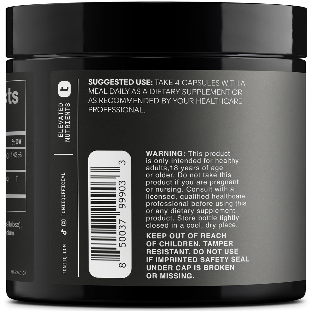 Chelated magnesium glycinate capsules