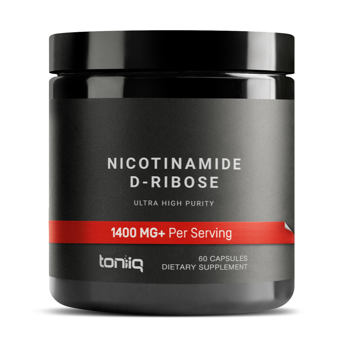 Toniiq NAD+ Ultra High Potency 1400mg bottle label