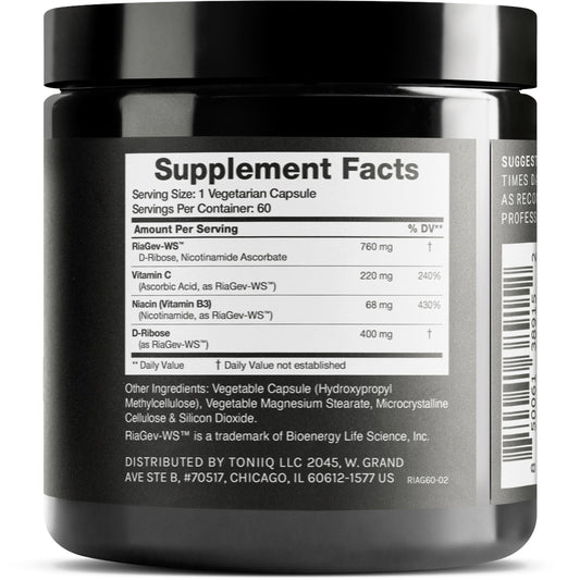 NAD+ supplement capsules close-up