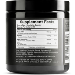 NAD+ supplement capsules close-up