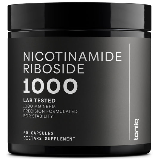 Toniiq Nicotinamide Riboside 1000 mg bottle label