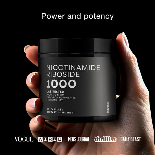 Nicotinamide Riboside 1000 mg capsules in bottle
