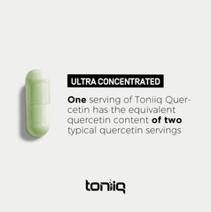 Quality and purity seal on Toniiq Quercetin