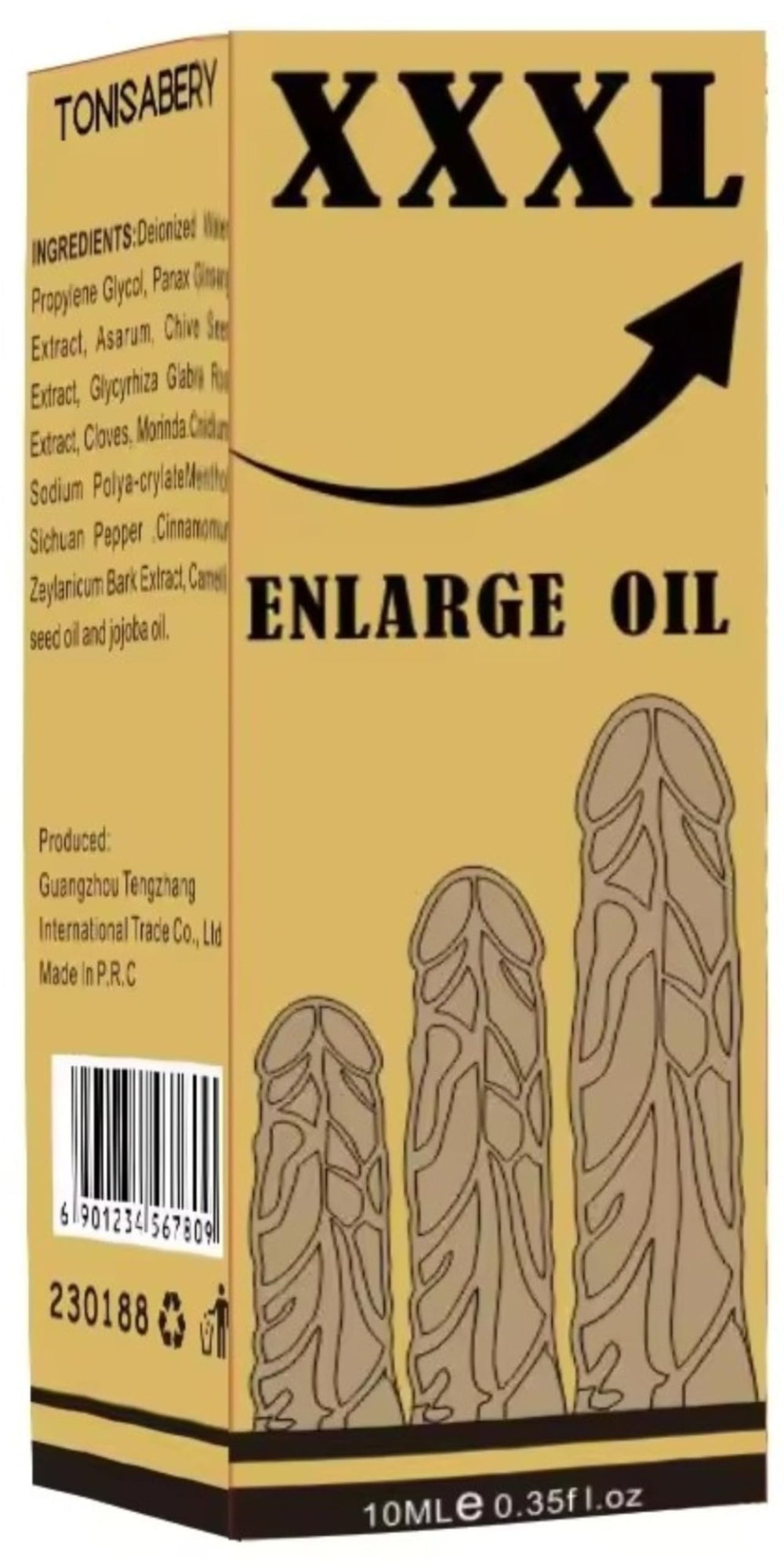 Applying Tonisabery Herbal Massage Oil to skin