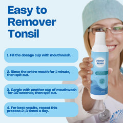 Benefits: gentle, alcohol-free rinse for tonsil stones and fresh breath