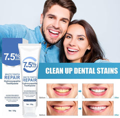 Tooth enamel strengthening with hydroxyapatite