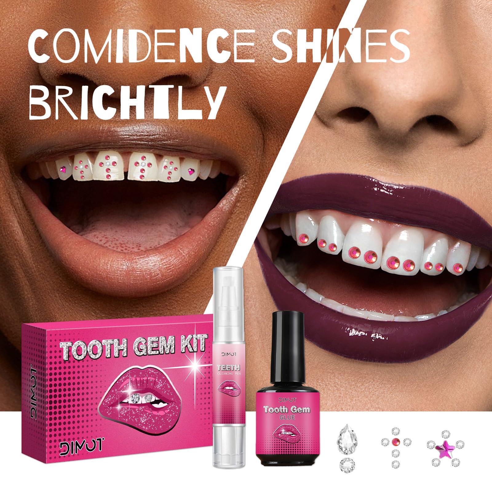 Brand-new 2025 packaging of Tooth Gems Kit