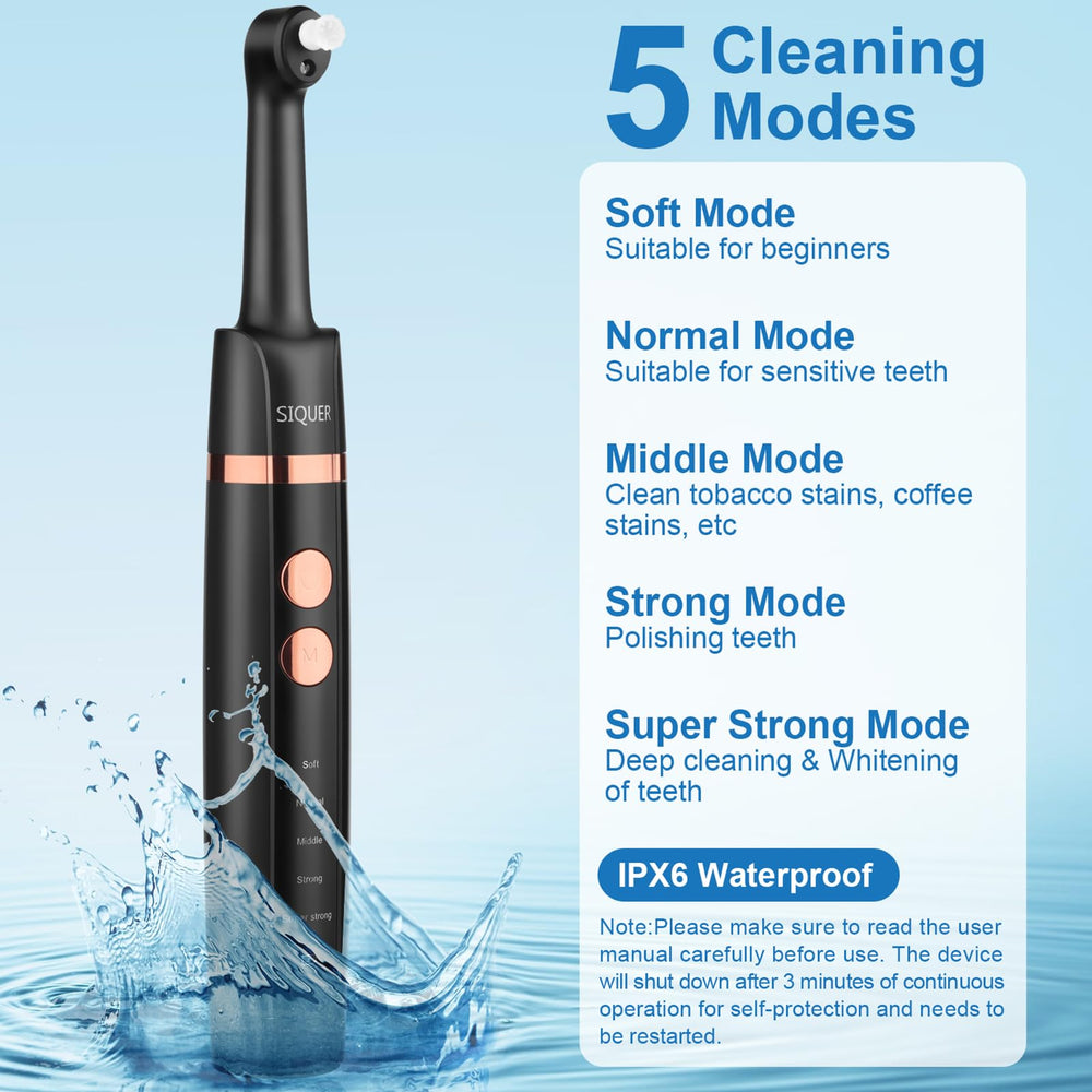 Umbrella polishing cup head and pointed brush head for between-teeth stains