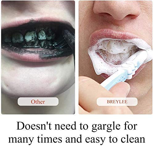 Whitening powder used as toothpaste replacement
