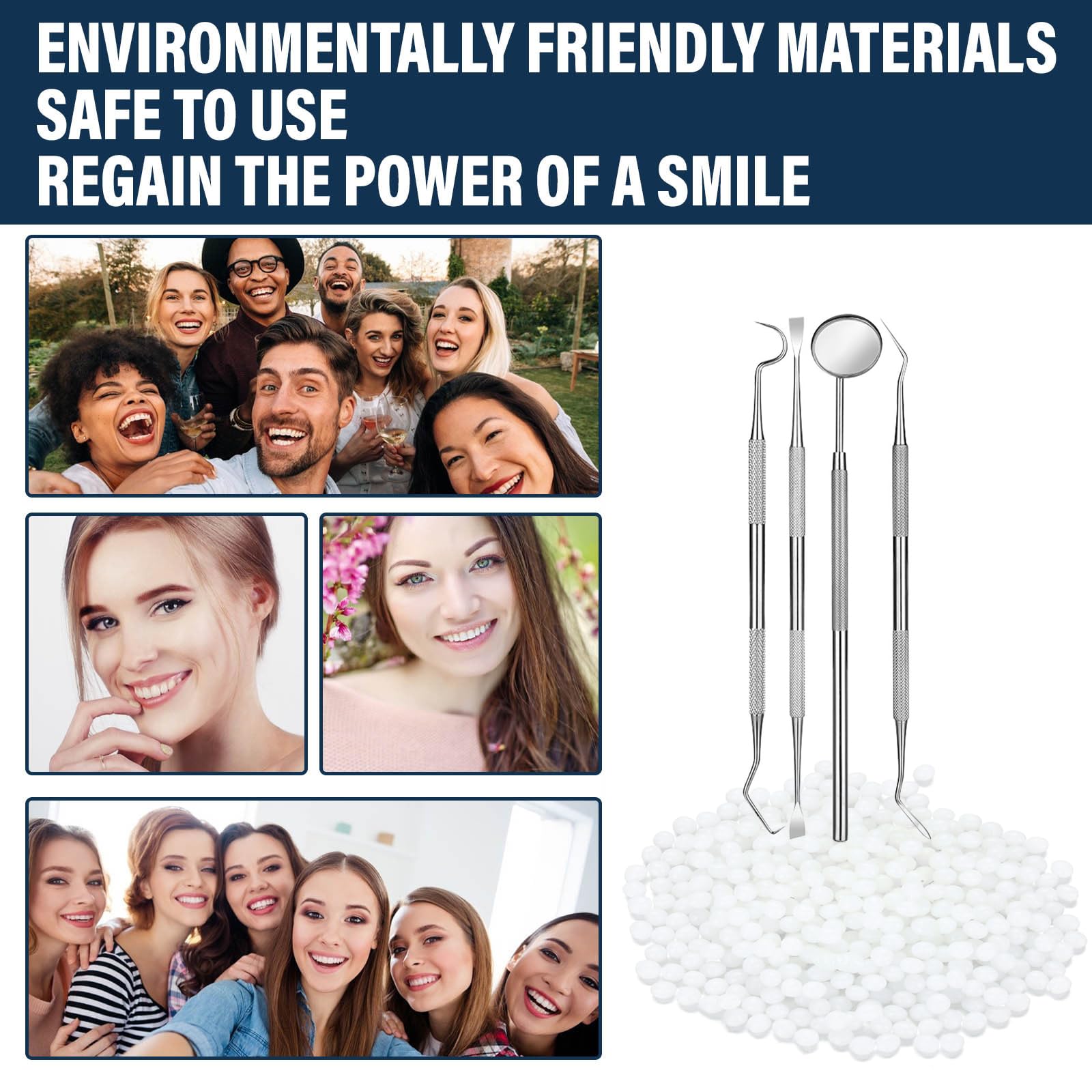 Probe tool for precise tooth repair
