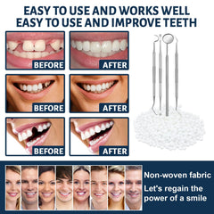Tine-shaped tooth cleaner included in the kit