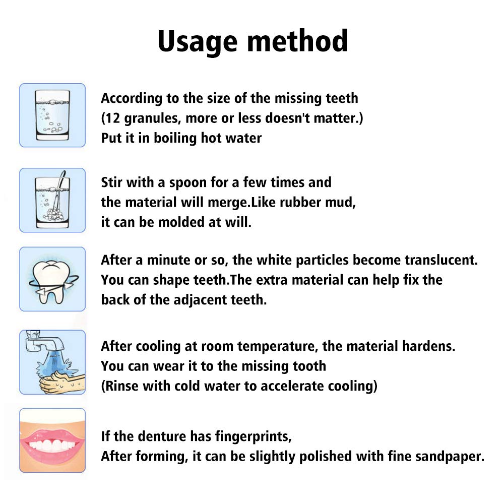 Contents of the Tooth Repair Kit displayed together