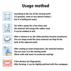 Contents of the Tooth Repair Kit displayed together
