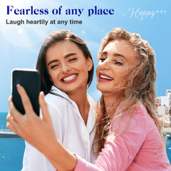 Person smiling after using the temporary tooth repair kit