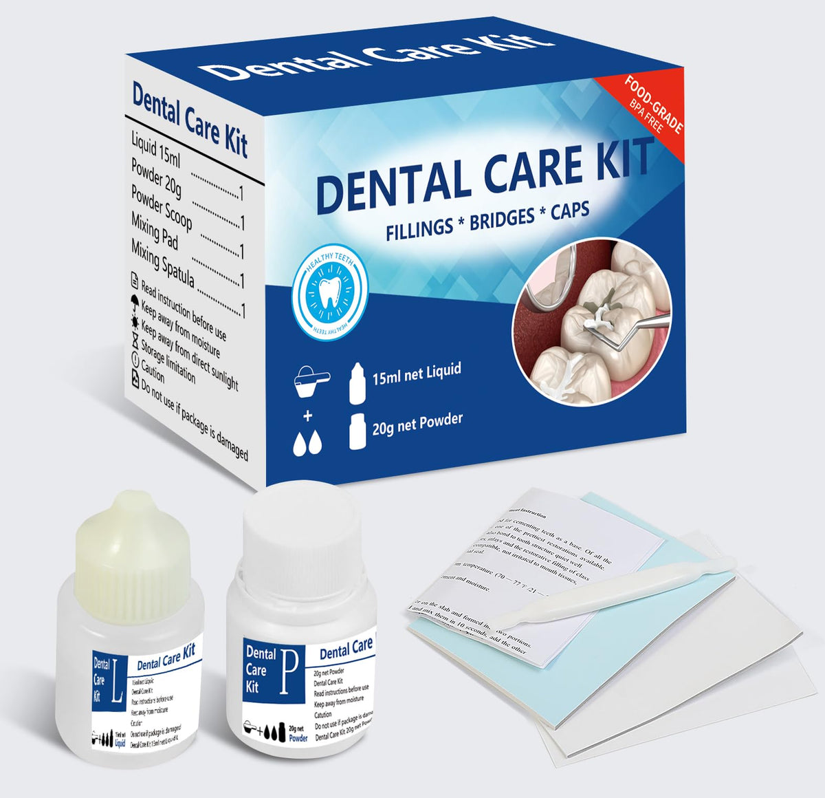 Tooth Repair Kit packaging on white background