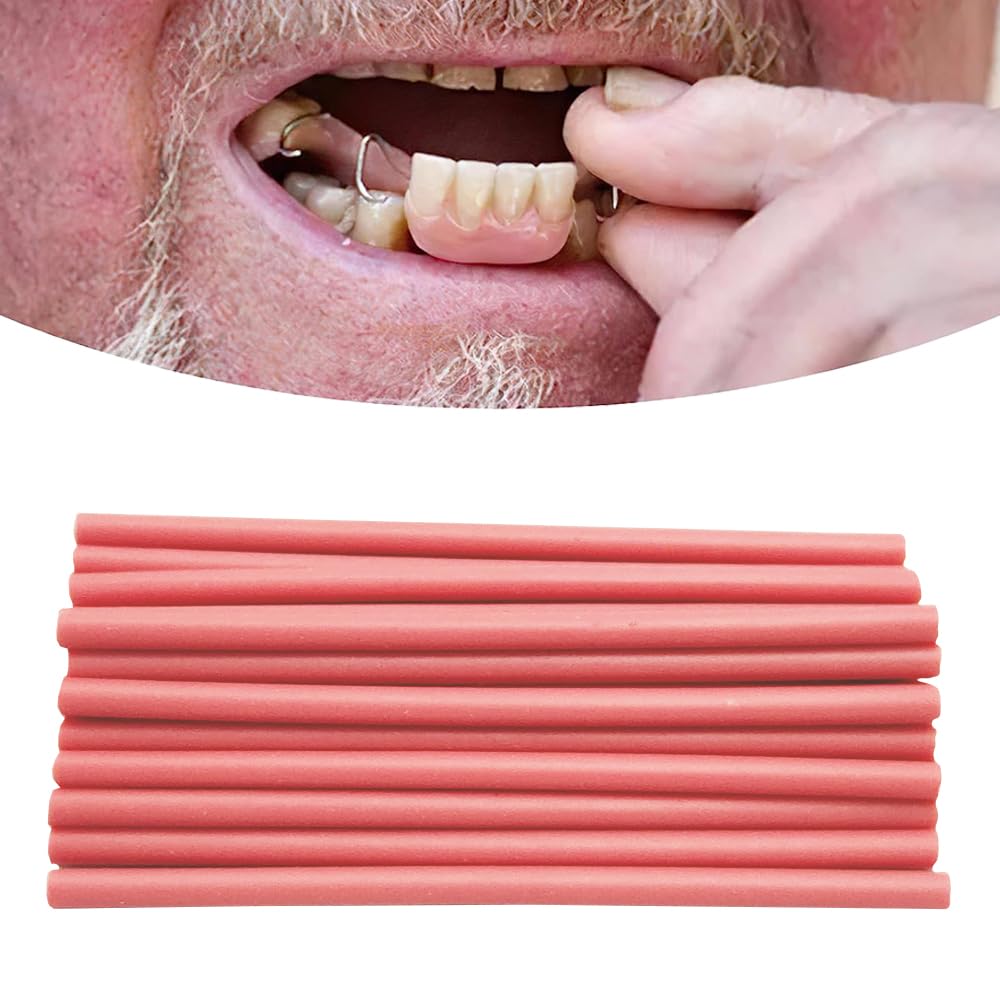 Dark pink tooth repair kit gum material for DIY denture