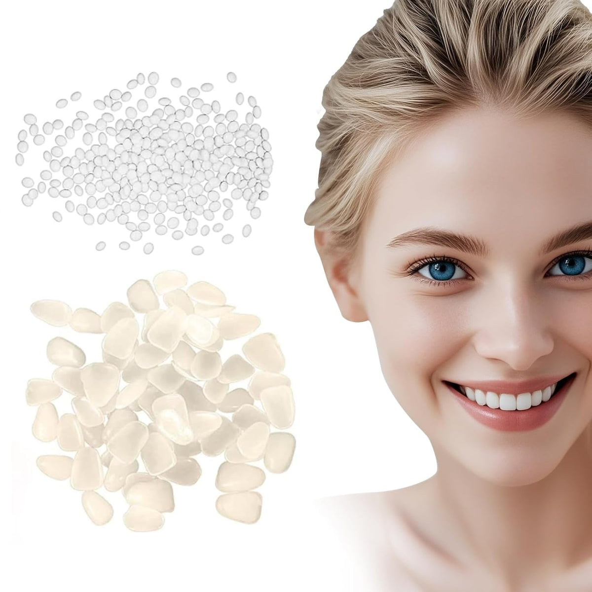 Tooth Repair Kit components showing moldable teeth and natural color BB1