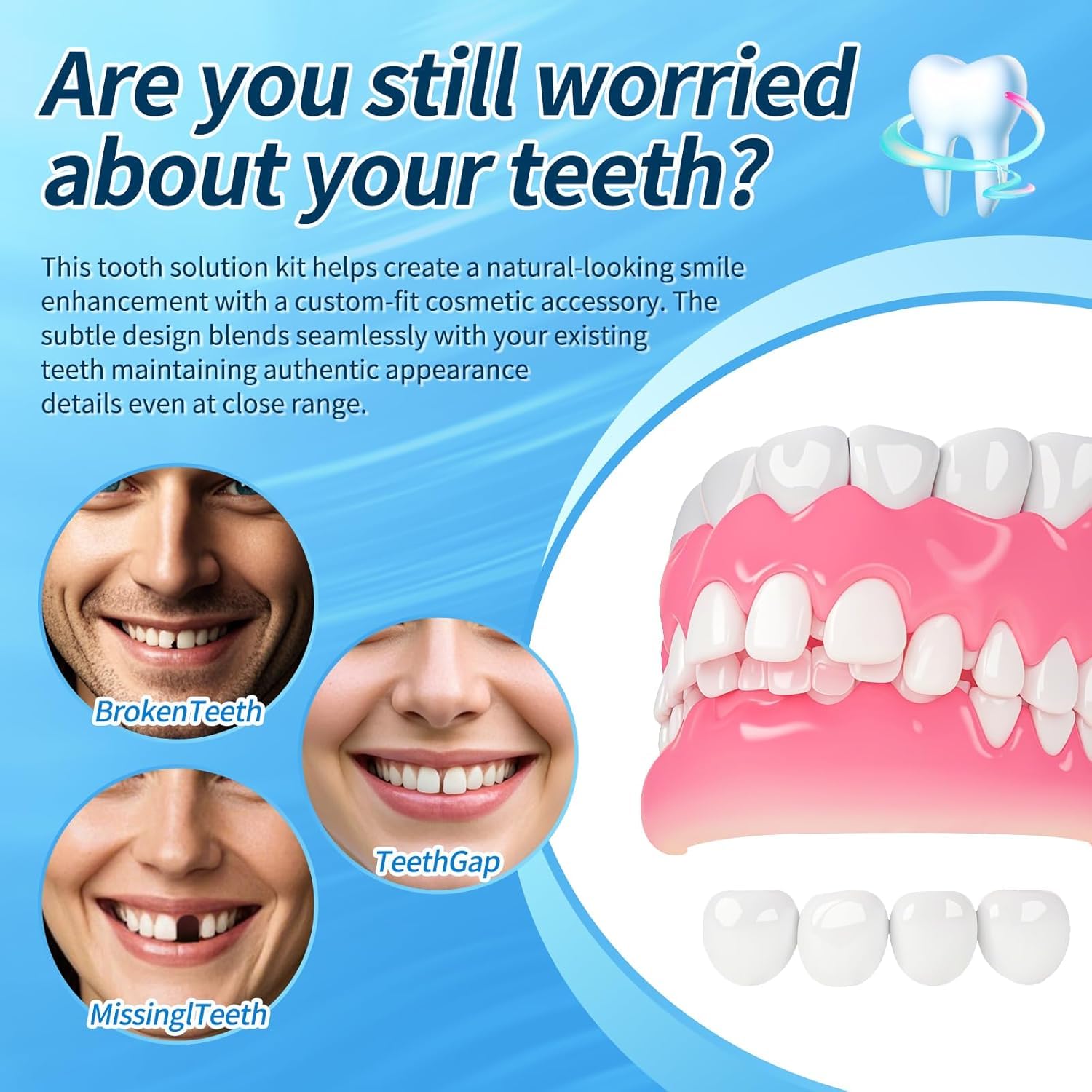 False teeth model included in the kit BB1