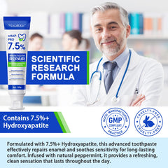 Tooth strengthening hydroxyapatite toothpaste