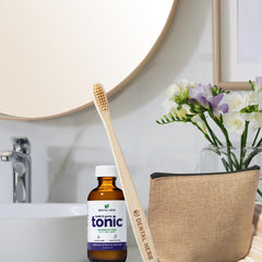Packaging of Tooth & Gums Tonic Dental Herb Company natural mouthwash