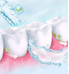 Close-up of enamel-protecting 7.5% hydroxyapatite formula