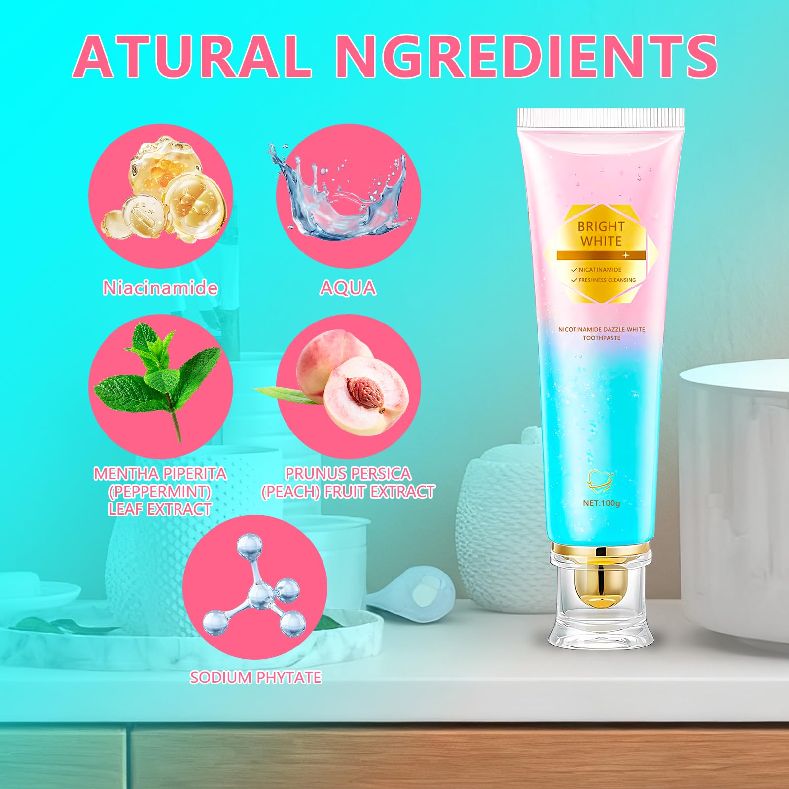 Gum care and oral health support from Niacinamide toothpaste