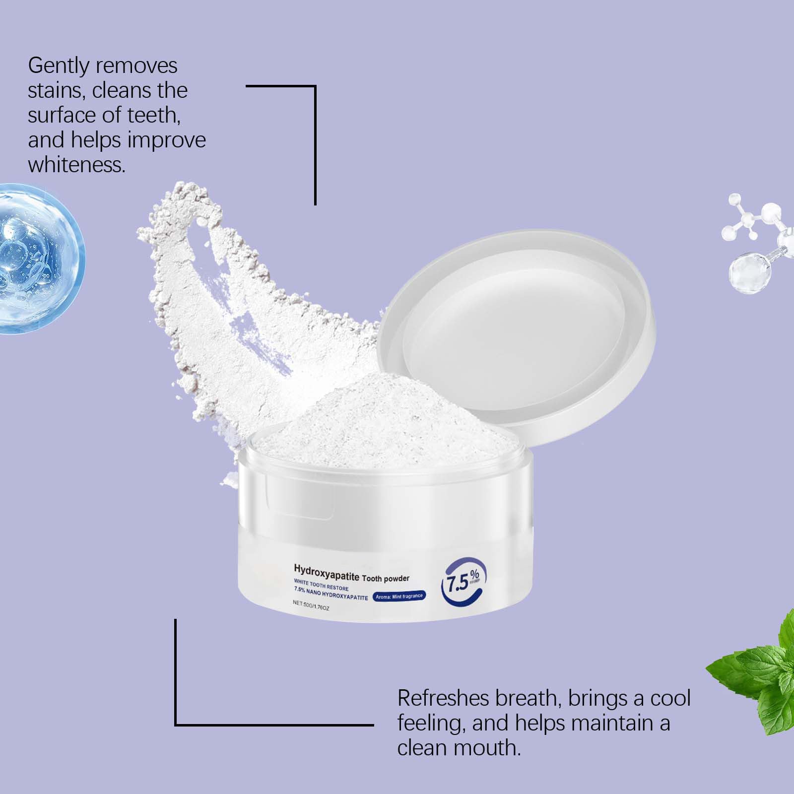Toothpaste with hydroxyapatite 50g