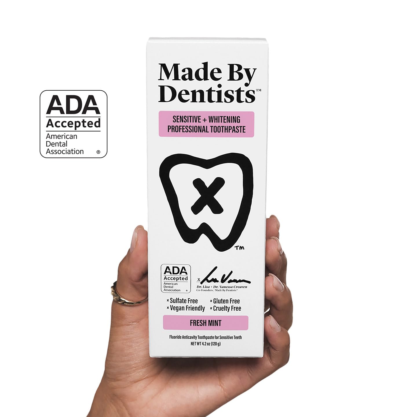 Enamel protection illustration showing whitening and fluoride action