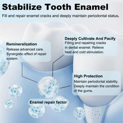 Mint leaves with toothpaste to suggest fresh breath