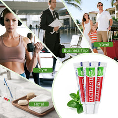 Toothpaste tubes suitable for families, guests, and charity donations