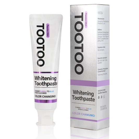 TooToo Niacinamide Whitening Toothpaste tube with packaging
