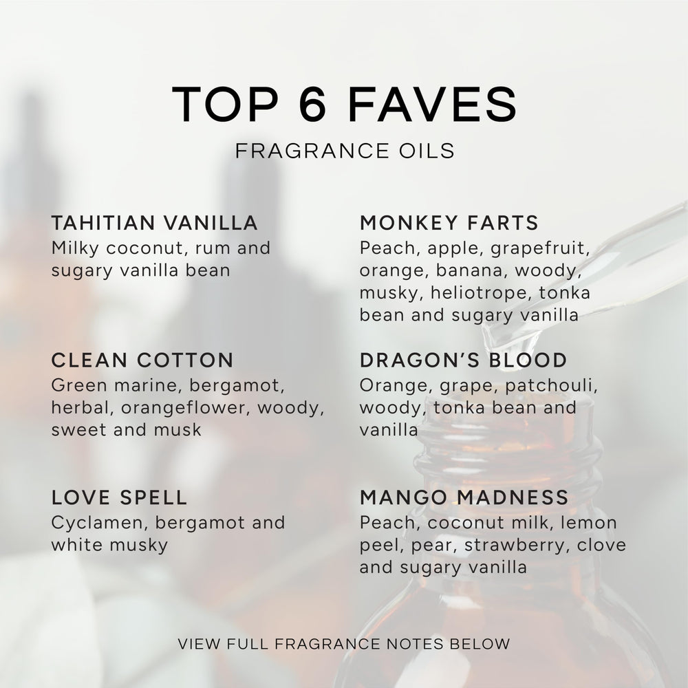 Tahitian Vanilla fragrance oil bottle from Top 6 Faves gift set, 10ml