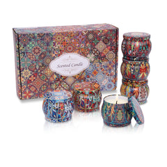 Topadorn six-pack candles gift box view highlights premium gift ready packaging for special occasions