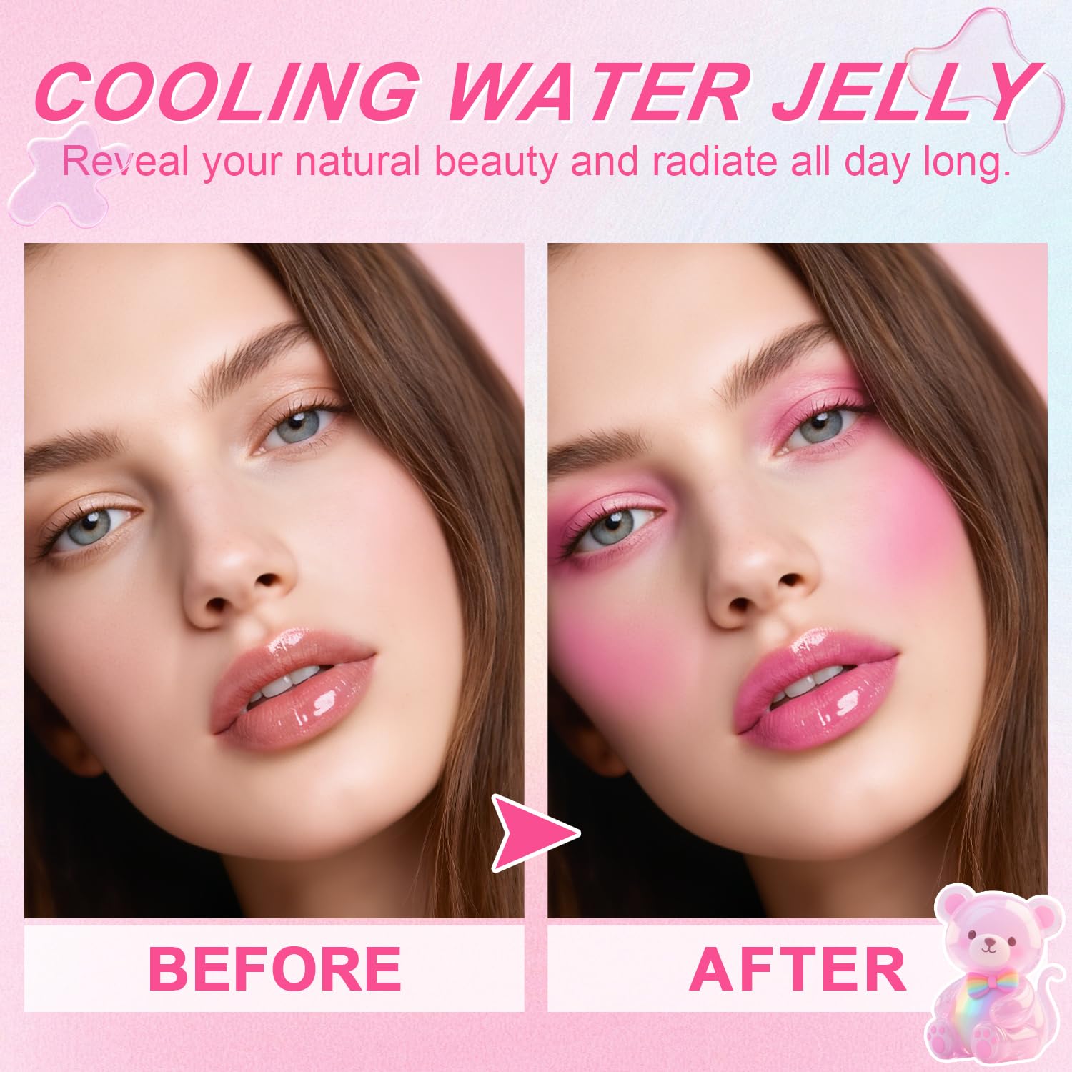 Topcent Jelly Blush Stick waterproof wear demonstration