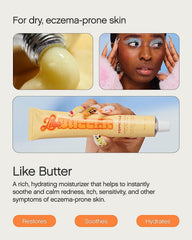 Topicals Like Butter texture swirl demonstrates rich, deeply moisturizing formula.