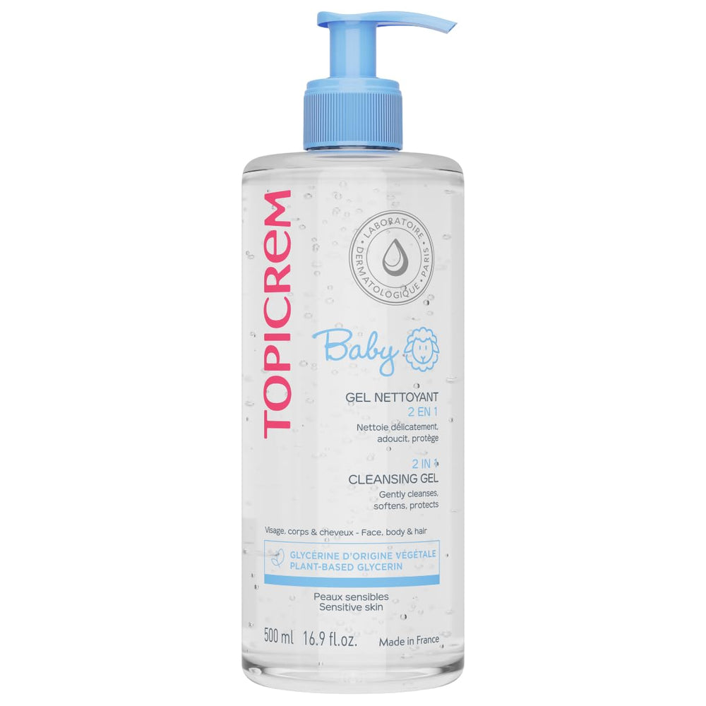Topicrem Organic Baby Care 2-in-1 Cleansing Gel 500ml bottle