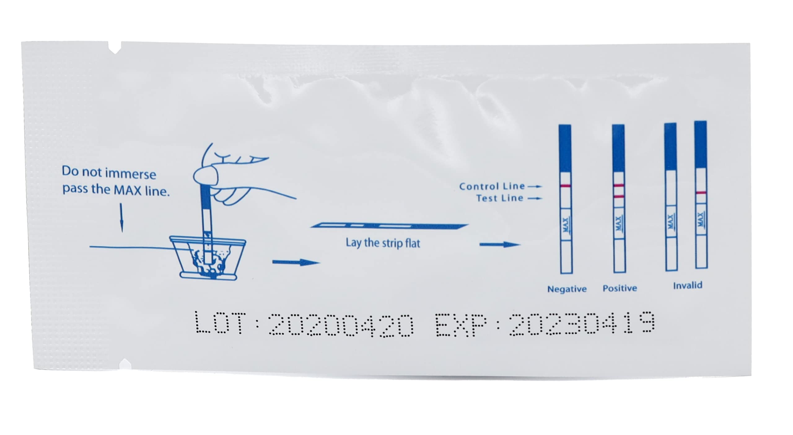 TOPMED ETS pregnancy test strip with quick 3-5 minute result