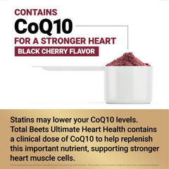 Serving scoop of Total Beets powder being poured
