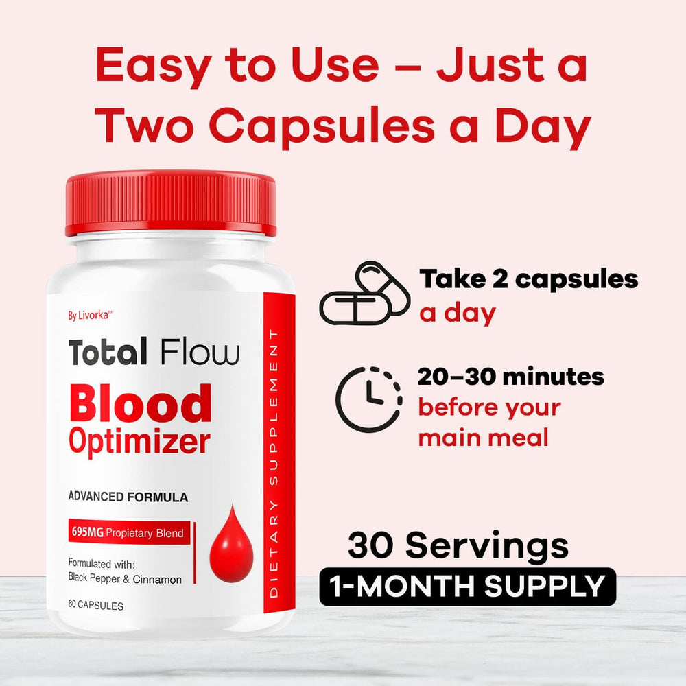 Total Flow Capsules bottle side view