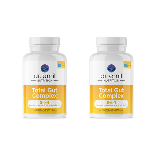 DR. EMIL Nutrition Total Gut Health Complex bottle front label