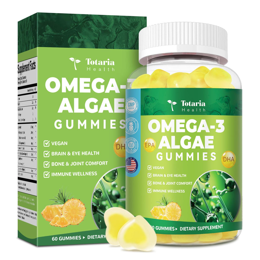 Totaria 10-in-1 Vegan Omega-3 Gummies bottle front view