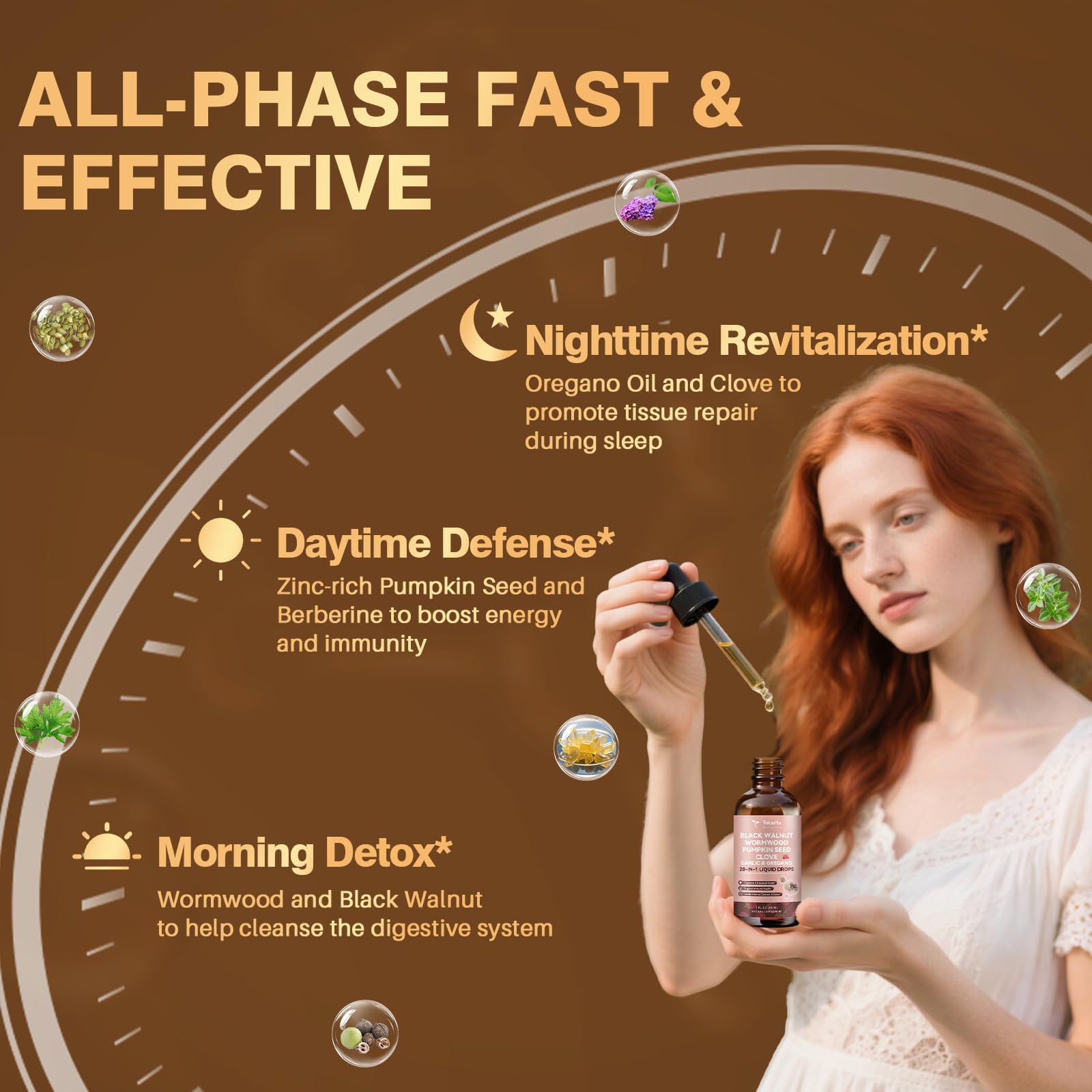 Totaria tincture bottle on white background with Raspberry Flavor