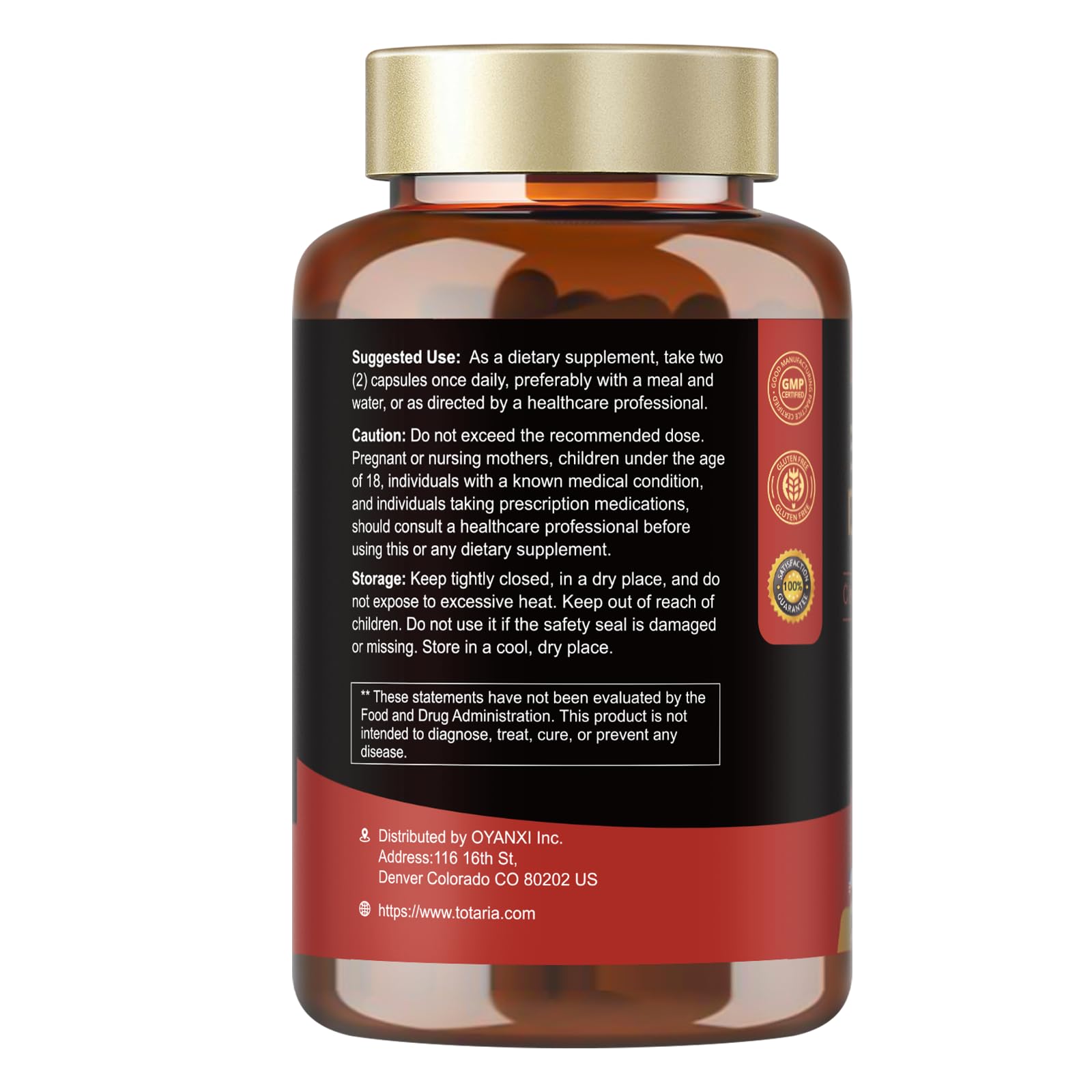 Totaria brand packaging and labeling