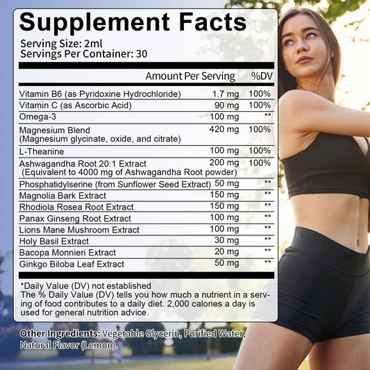 Dropper releasing cortisol drops into a glass